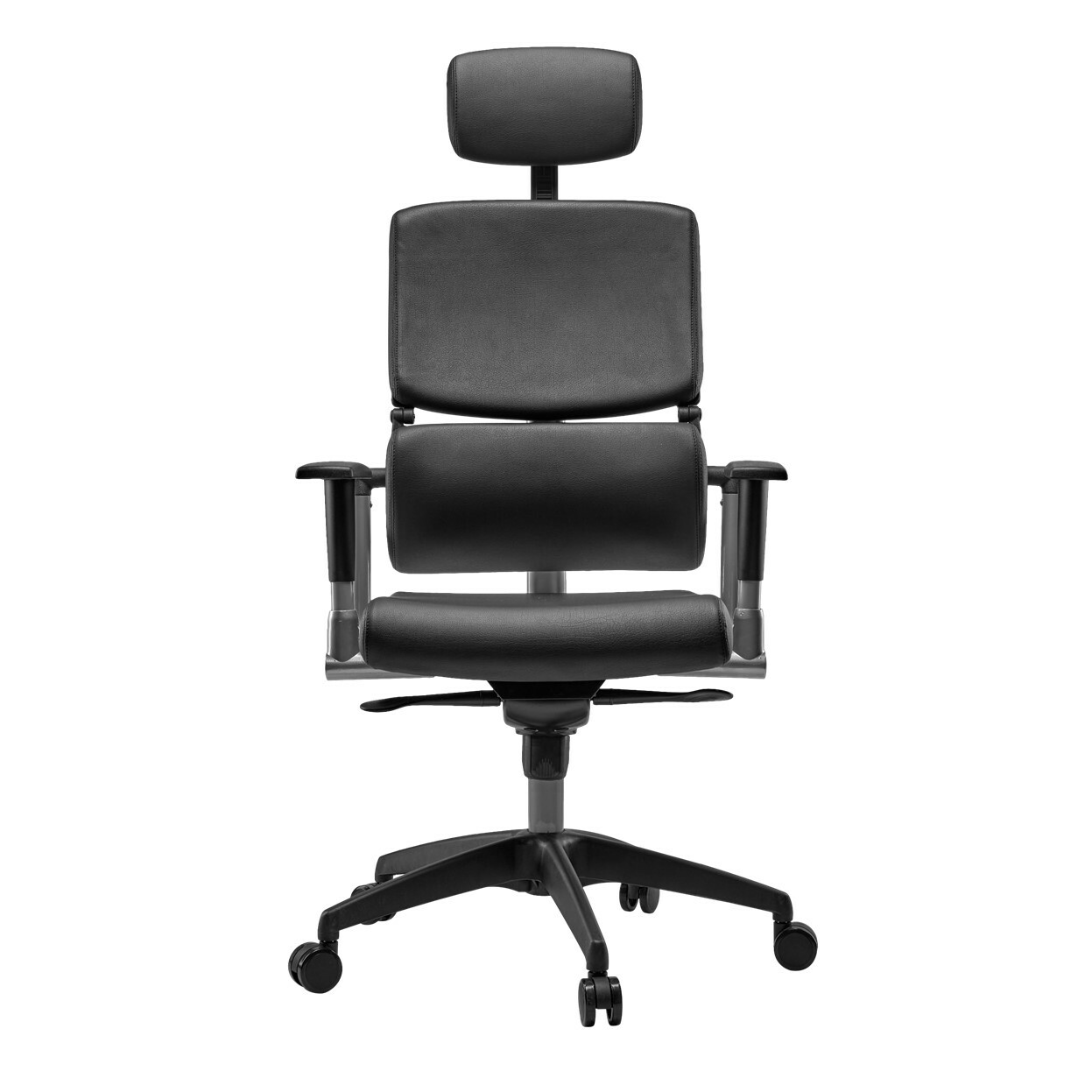 Офисное компьютерное кресло SCHAIRS MEN-101L эко-кожа черная